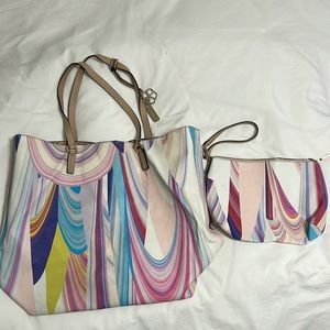 Trina Turk waxed canvas tote